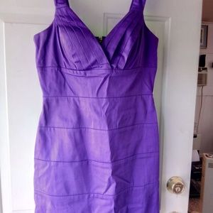 Purple bandage dress